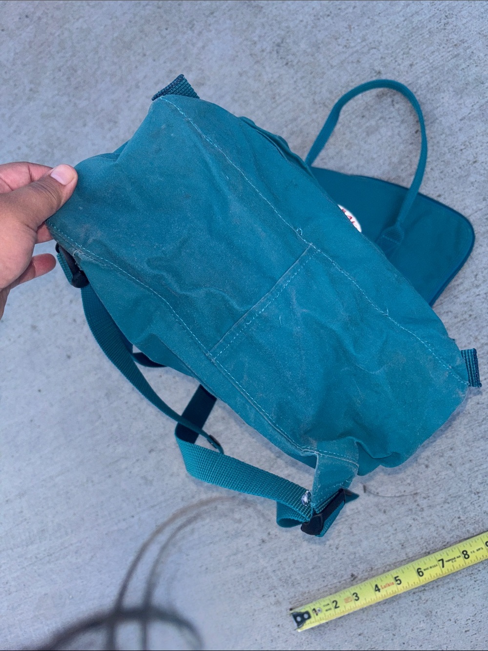 Fjallraven Kanken Backpack in Teal Blue - Picture 9 of 9